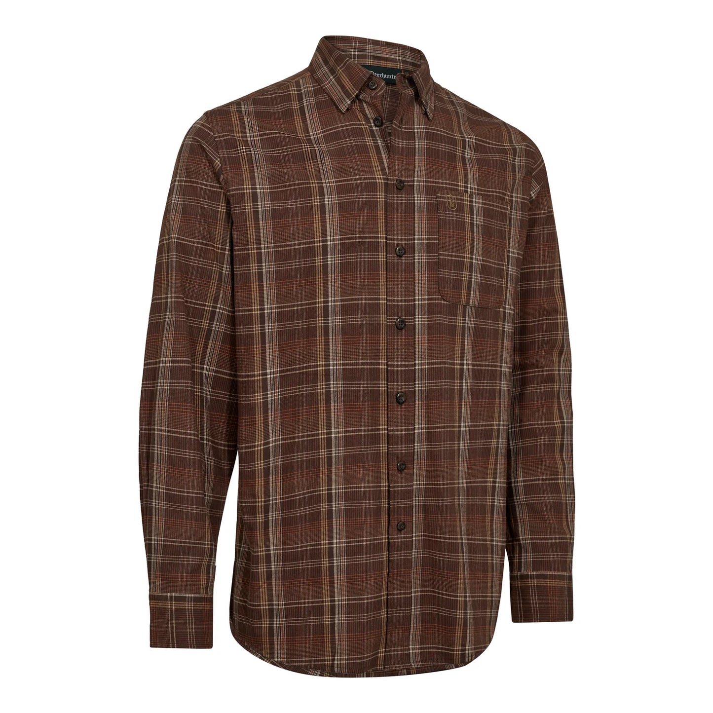 Ashton Skjorta - Brown Check - framifrån
