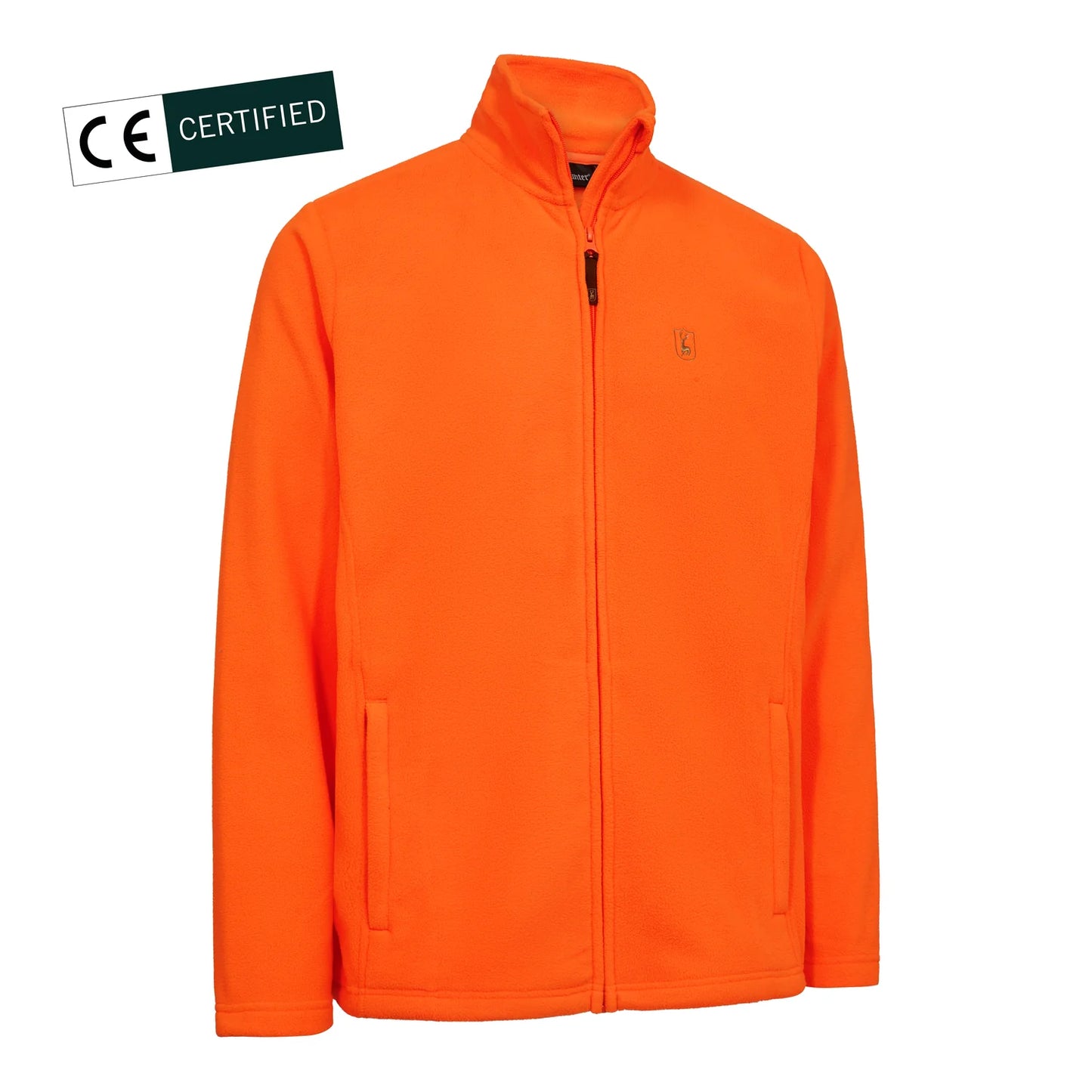 Atlas Light Fleecejacka - Safety Orange - framifrån