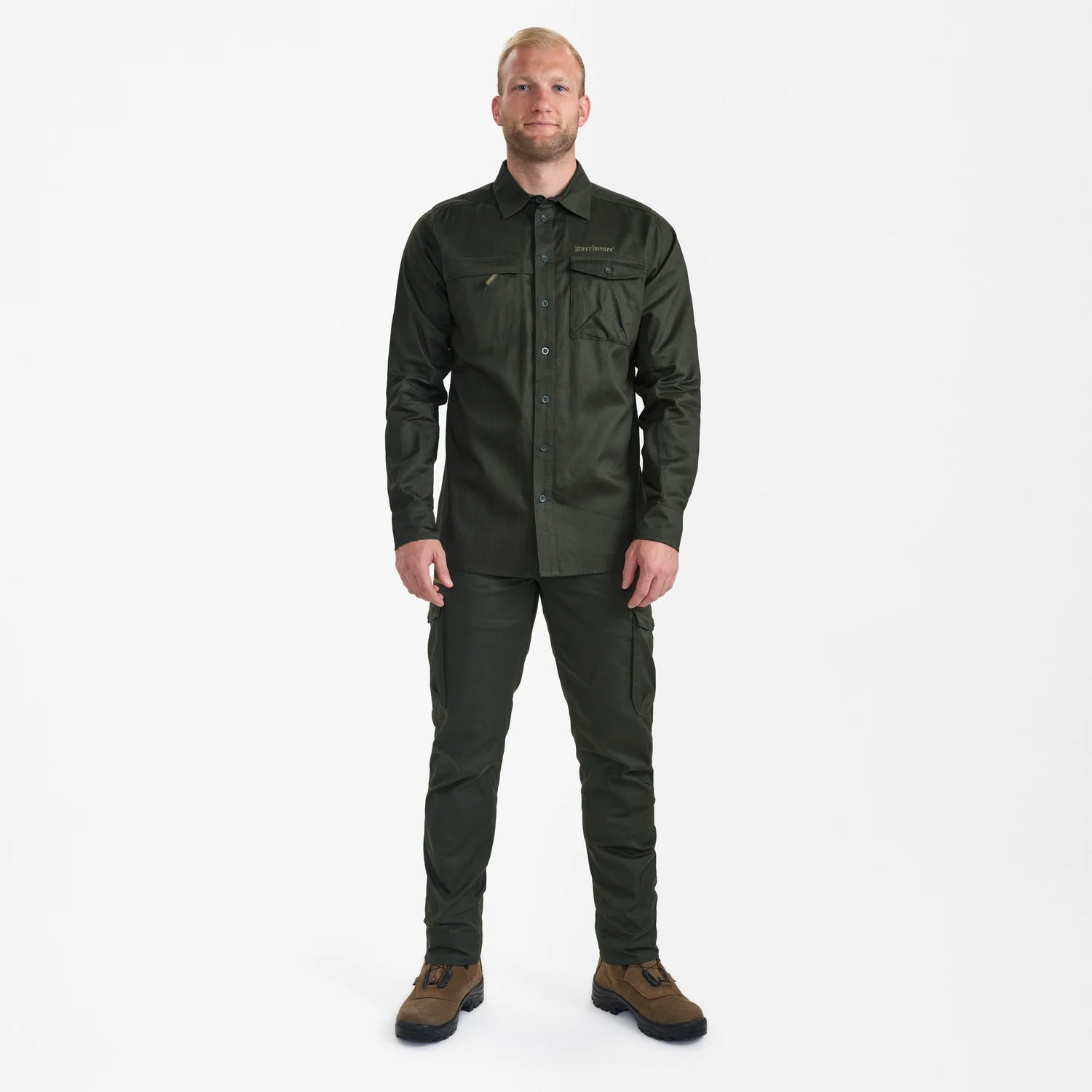 Atlas Skjorta - Timber - modell framifrån