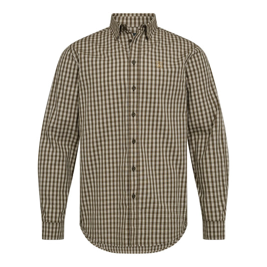 Baldwin Skjorta - Brown Check - framifrån