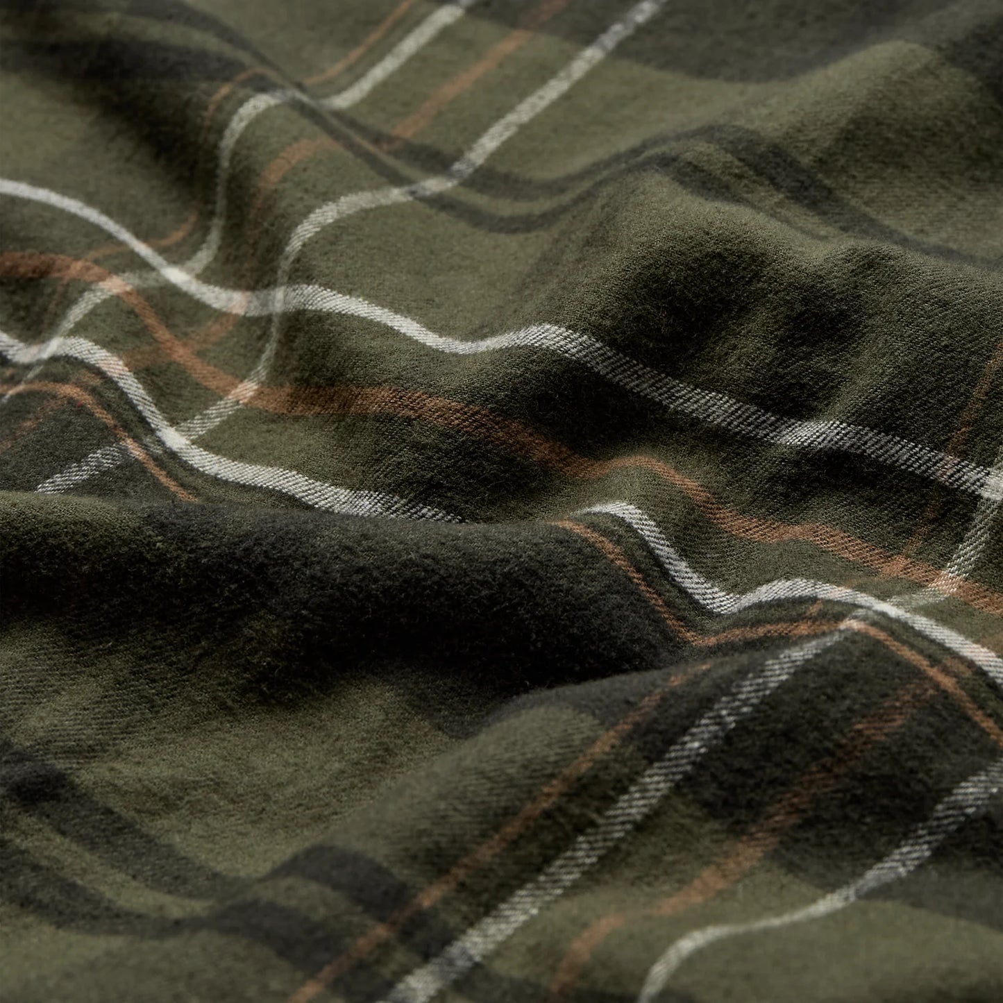 Caleb Skjorta - Green Check - detalj