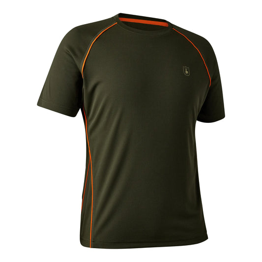 Chamois T-shirt - Forest Green - framifrån