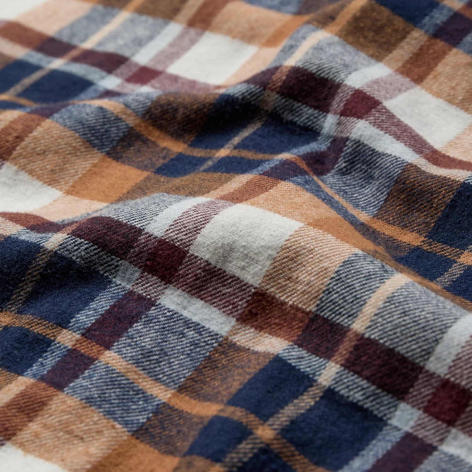 Charles Skjorta - Brown Check - detalj