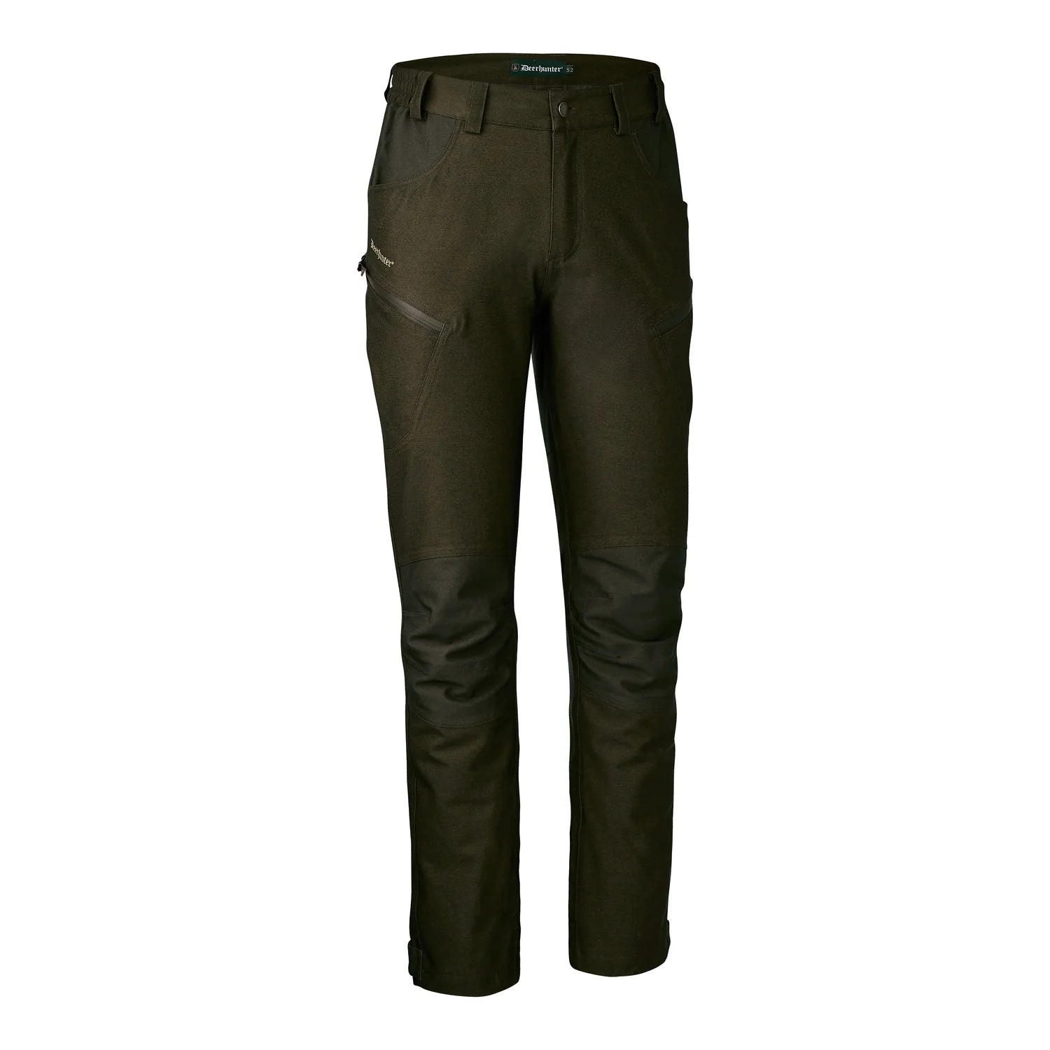 Chasse Byxor - Olive Night melange - framifrån