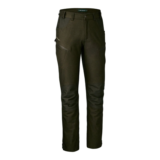 Chasse Byxor - Olive Night melange - framifrån