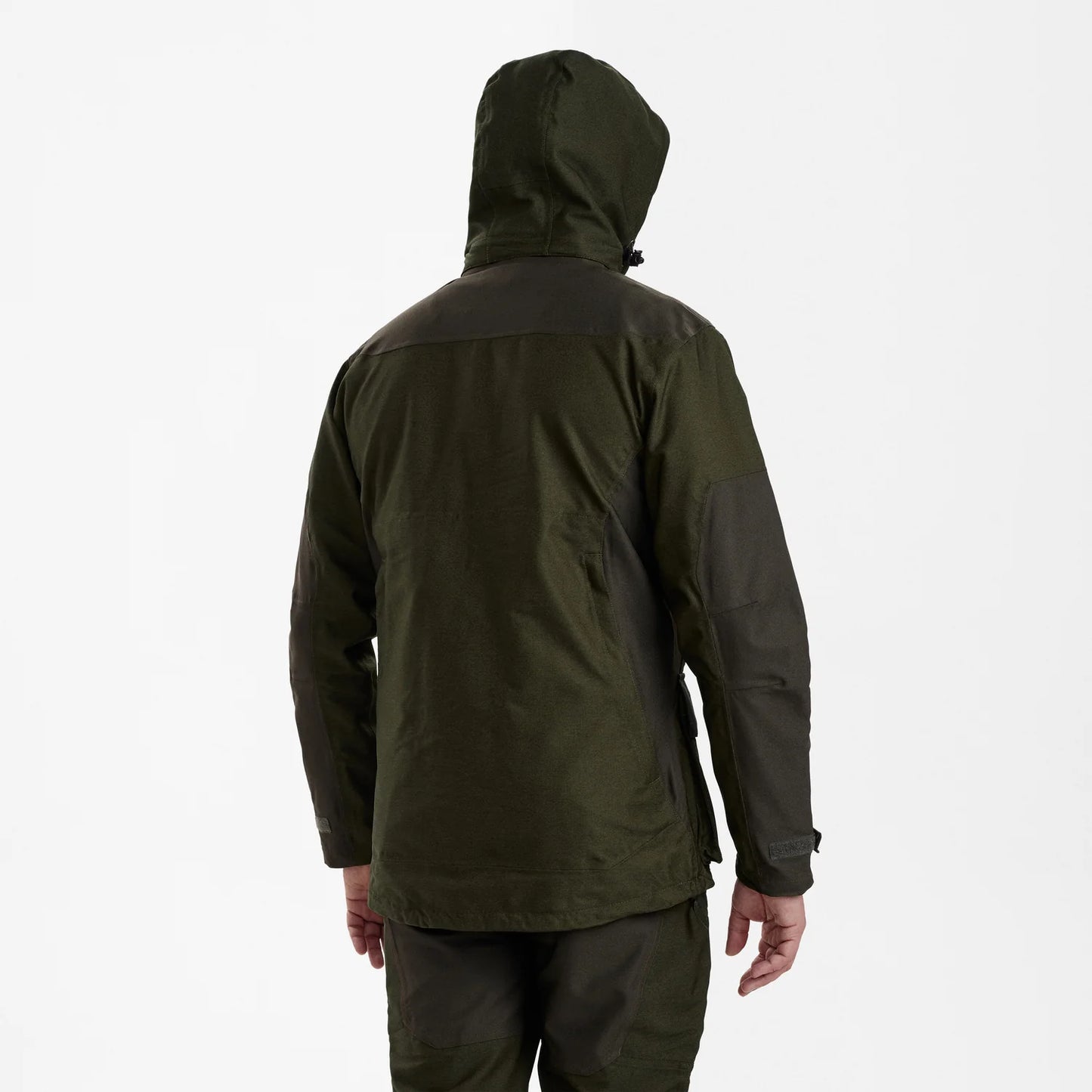 Chasse Jacka - Olive Night melange - modell bakifrån