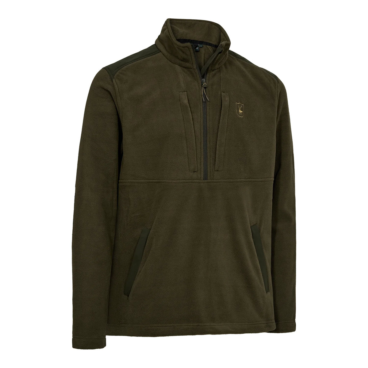 CLIMATE ½-zip fleece med 37.5® Technology - Hunter Green - framifrån