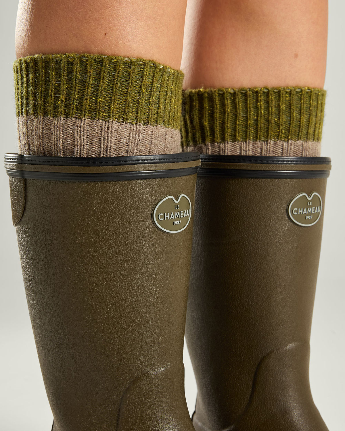 Women's Giverny Neoprene Lined Bottillon - Vert Chameau / Black