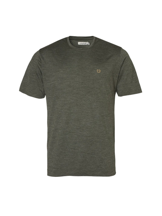 Coley Wool T-shirt Men - Dark Green - 1