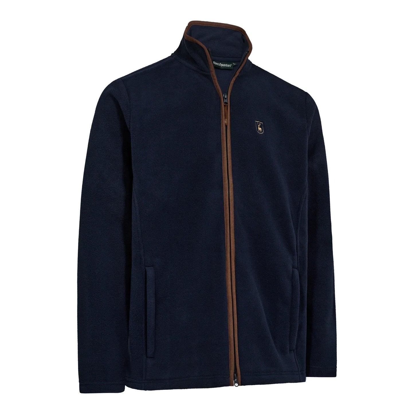 Cumbria Fleecejacka - Dark Blue - framifrån