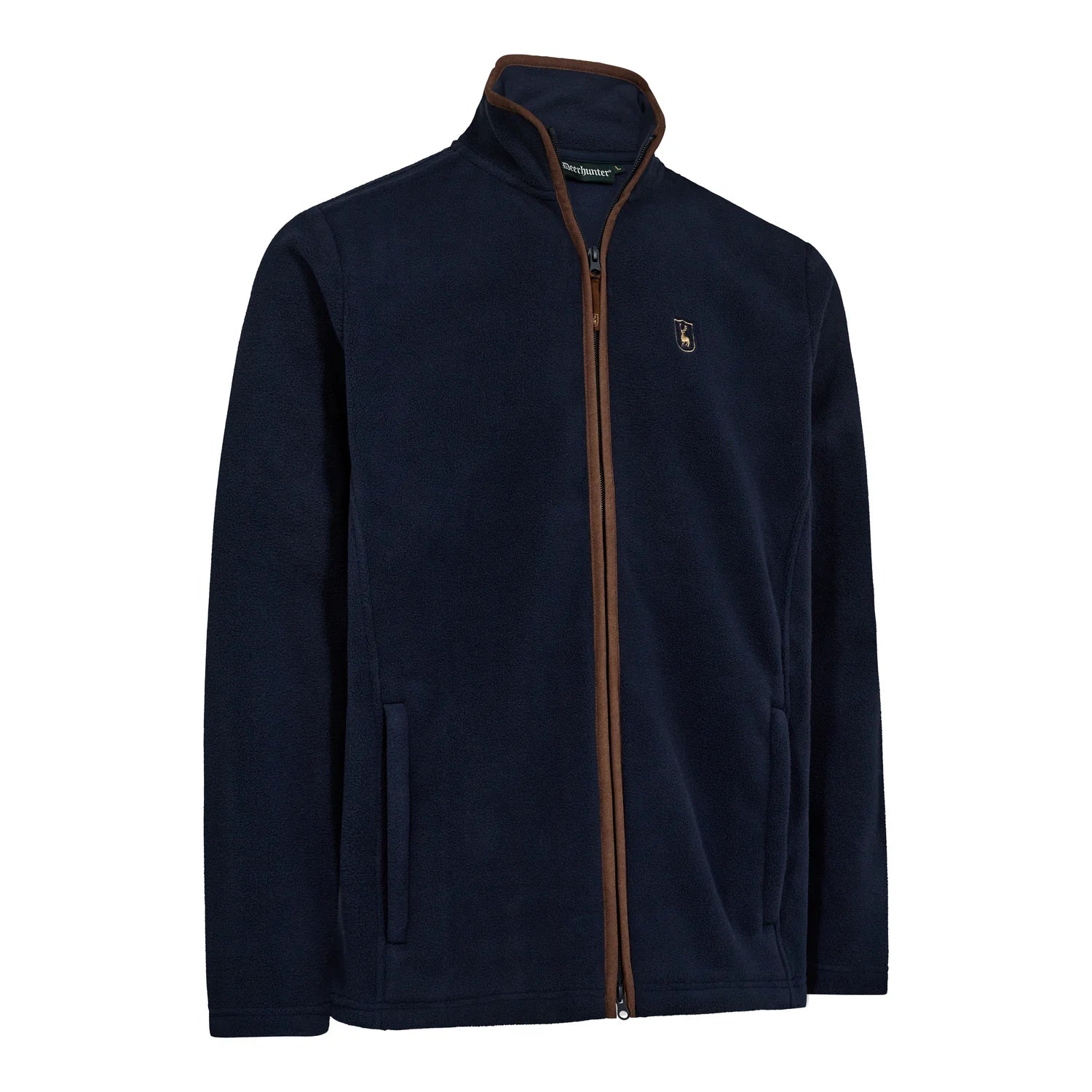 Cumbria Fleecejacka - Dark Blue - framifrån