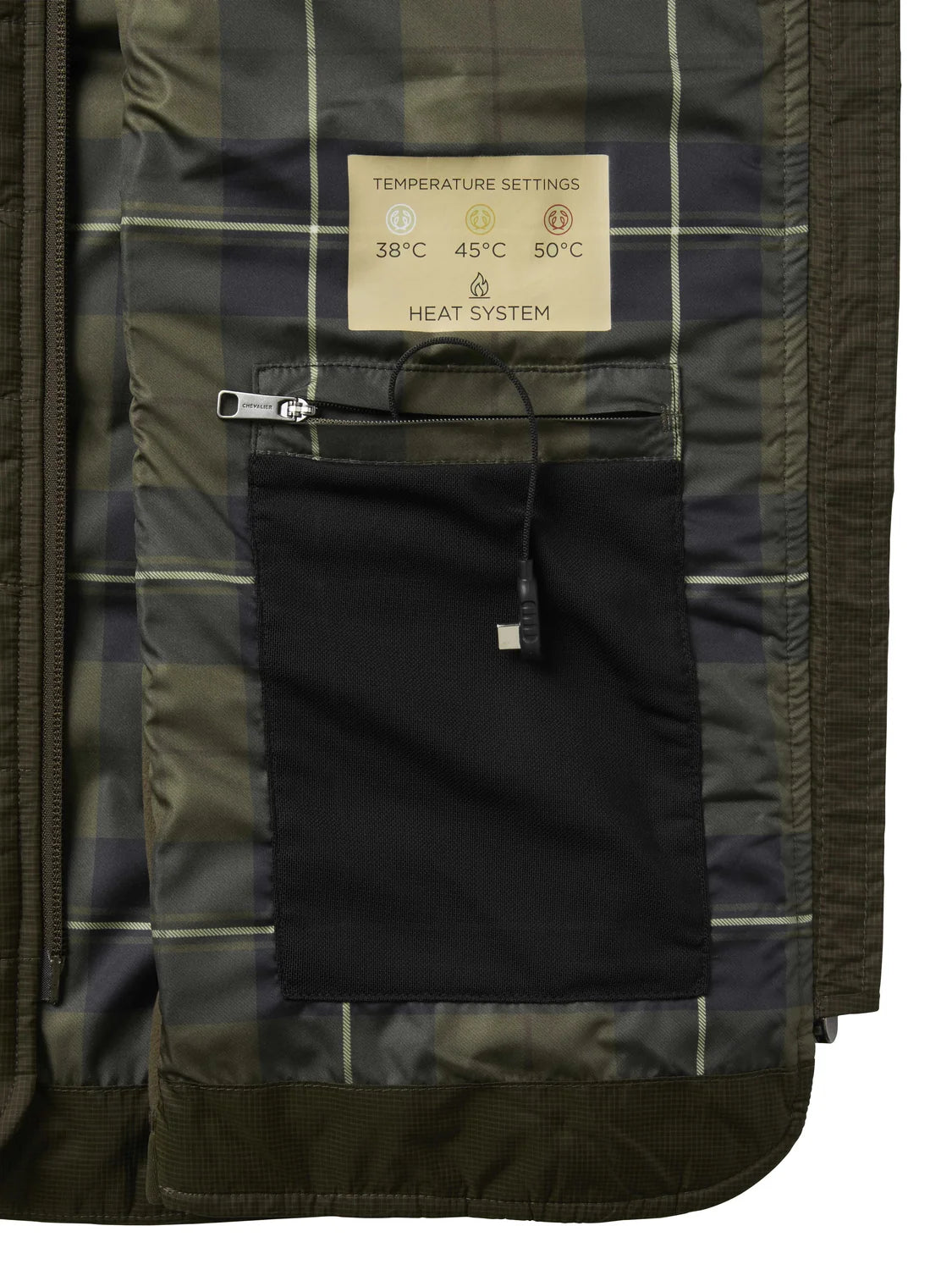 Ember Heat Vest Men Forest Green - Dark Forest Green - 3
