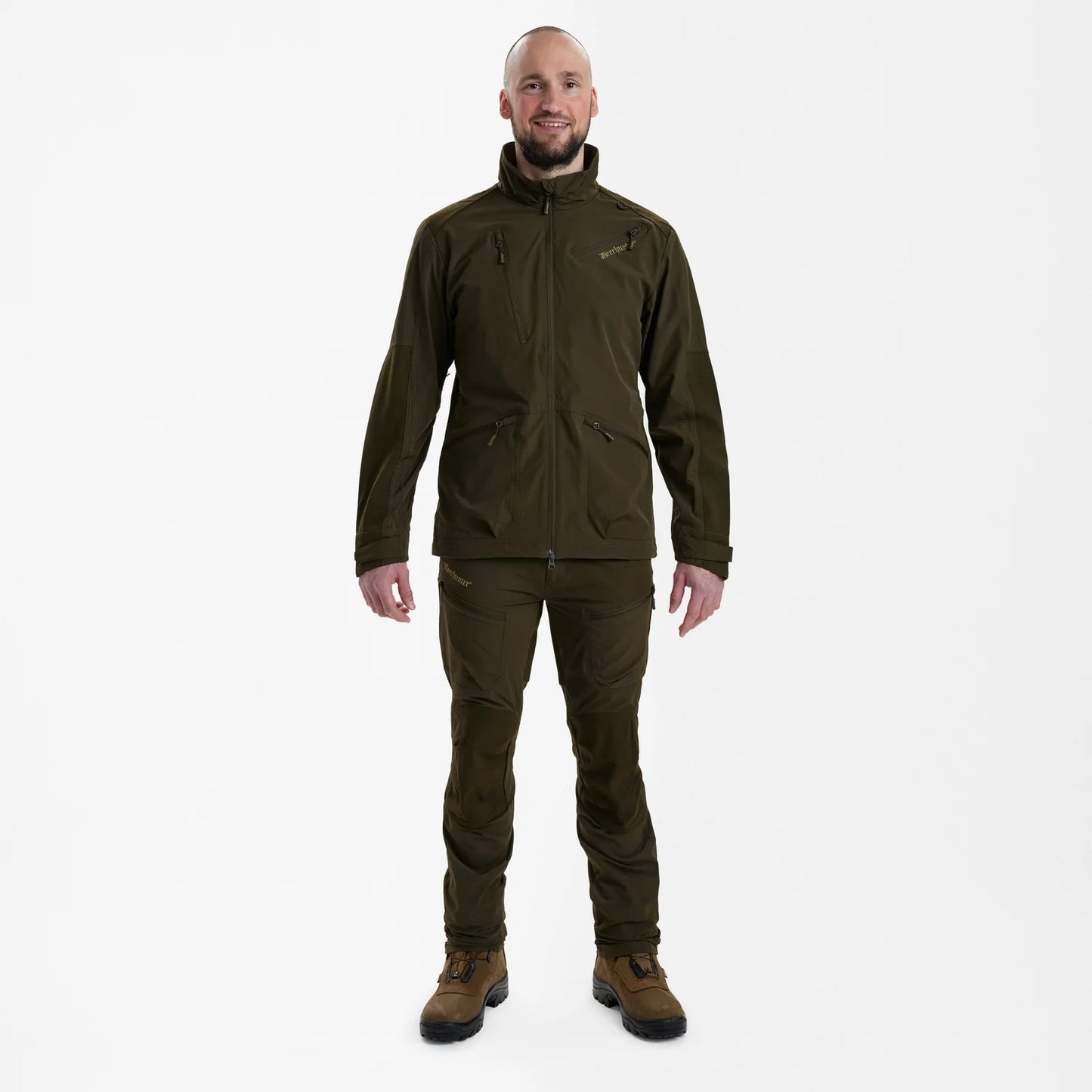Excape Light Jacka - Art Green - modell framifrån