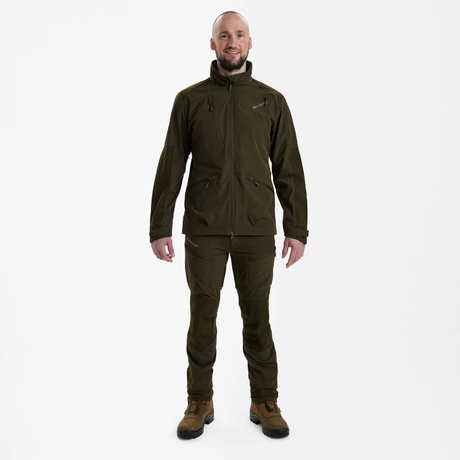 Excape Light Jacka - Art Green - modell framifrån