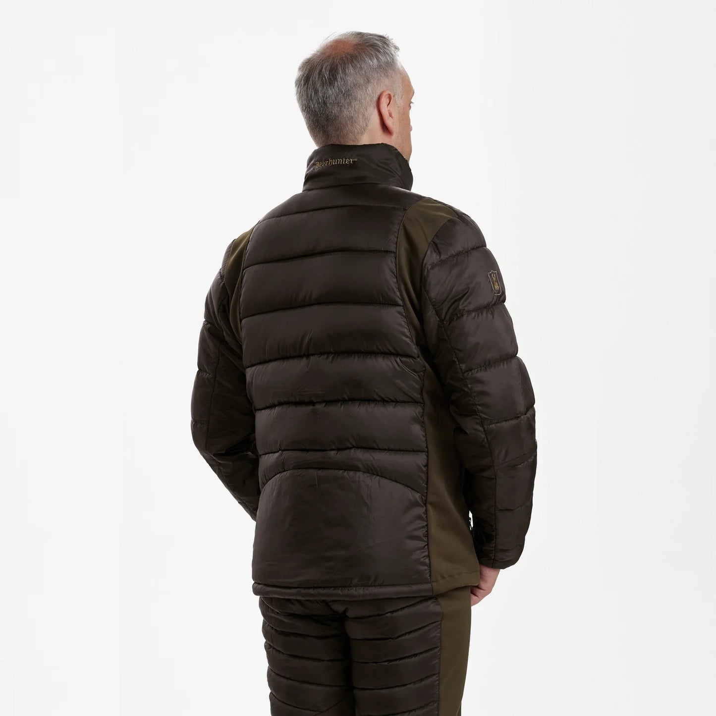 Excape Quilted Jacka - Art Green - modell bakifrån