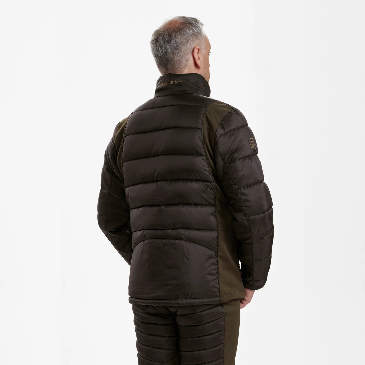 Excape Quilted Jacka - Art Green - modell bakifrån