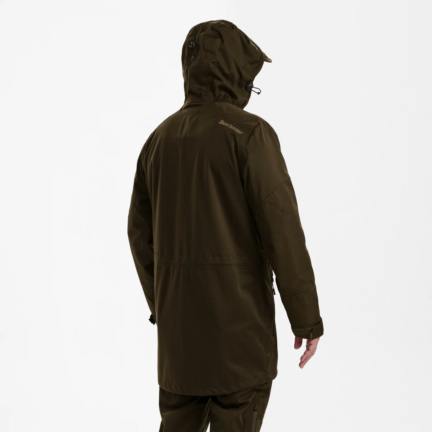 Excape Regnjacka - Art Green - modell bakifrån