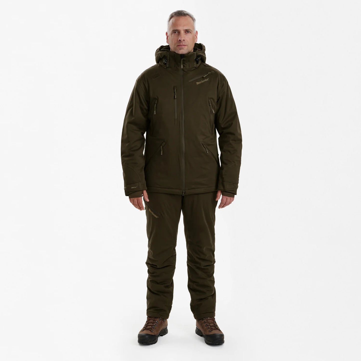 Excape Winter jacka - Art Green - modell framifrån