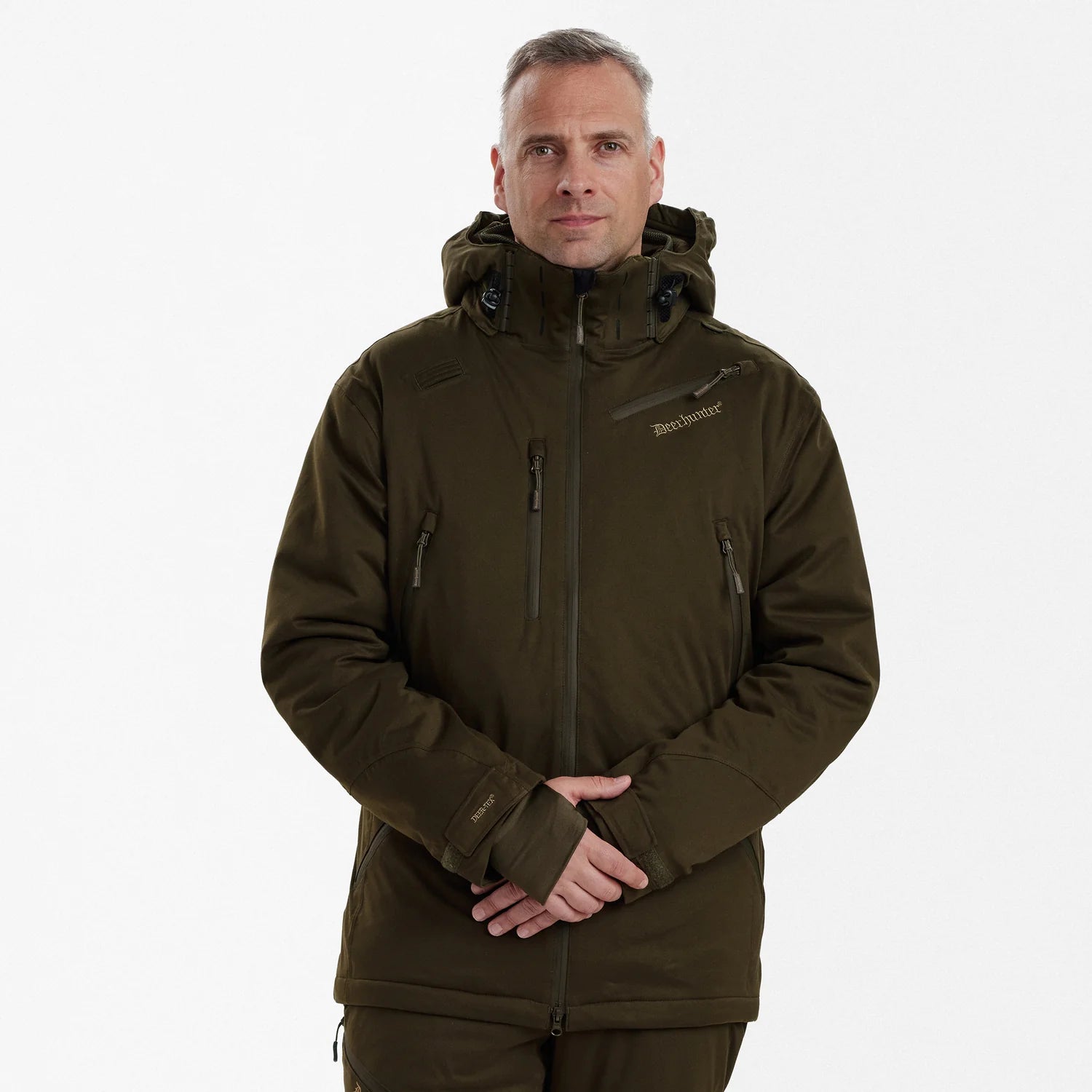 Excape Winter jacka - Art Green - modell framifrån
