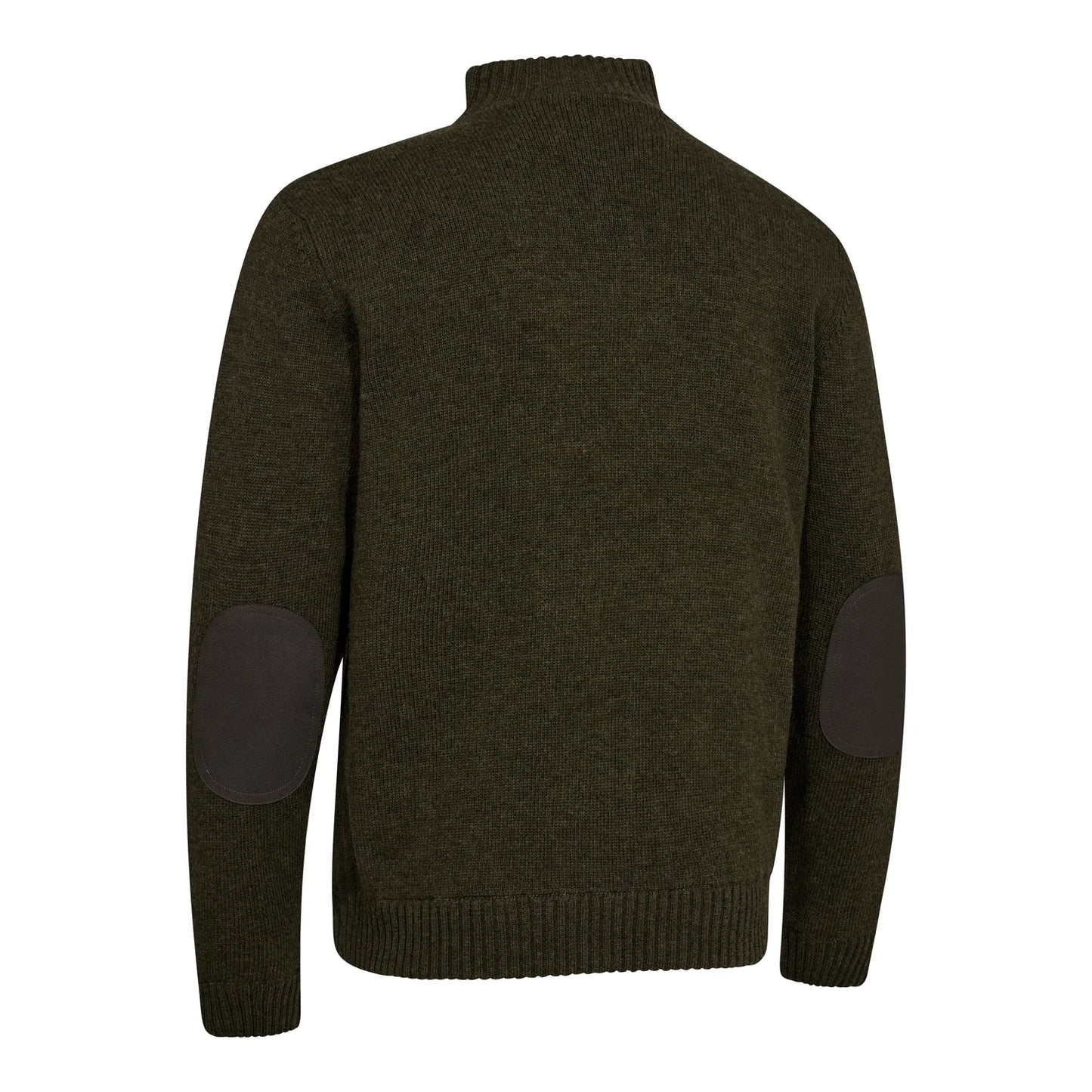 Finley ½-Zip Stickad Tröja - Woodland Melange - bakifrån