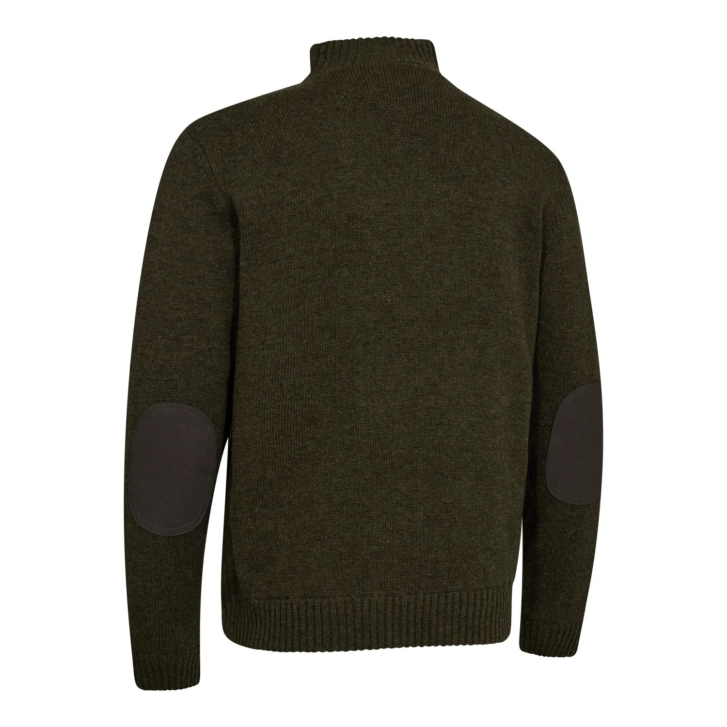 Finley ½-Zip Stickad Tröja - Woodland Melange - bakifrån