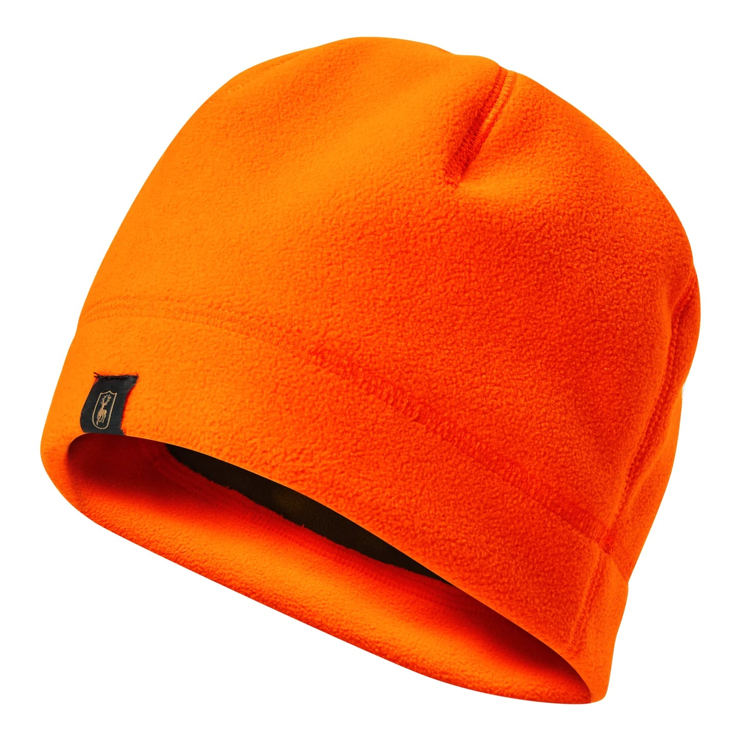 Fleace beanie - Orange - framifrån