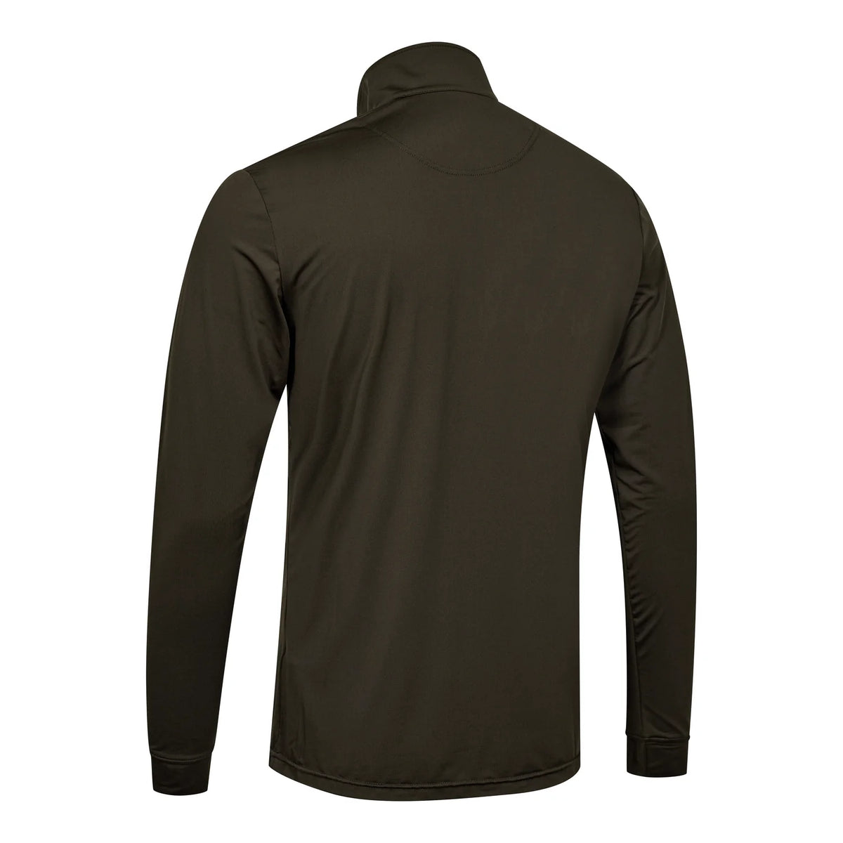 GAME ½-zip T-shirt LS - Wood - bakifrån