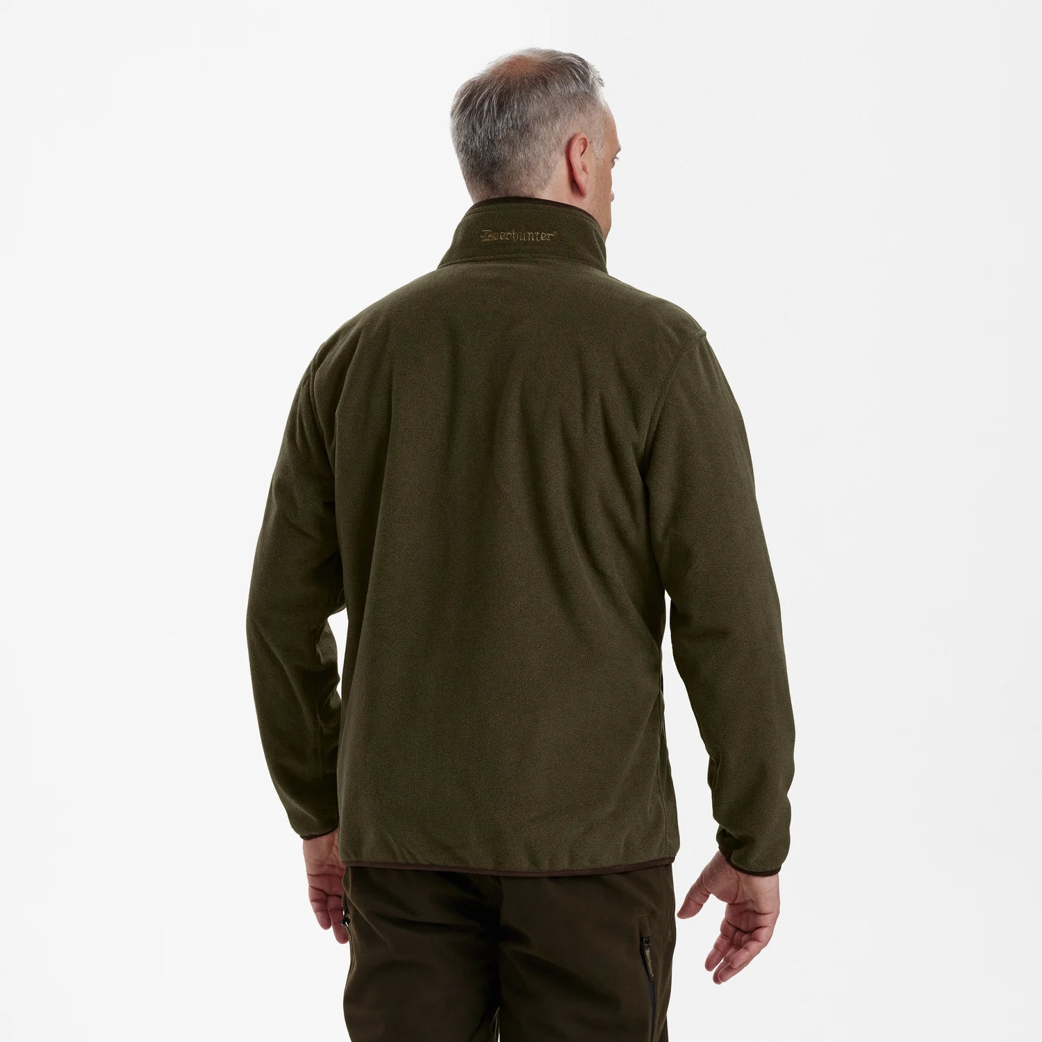 Gamekeeper Bonded Fleecejacka - vändbar - Orange - modell bakifrån