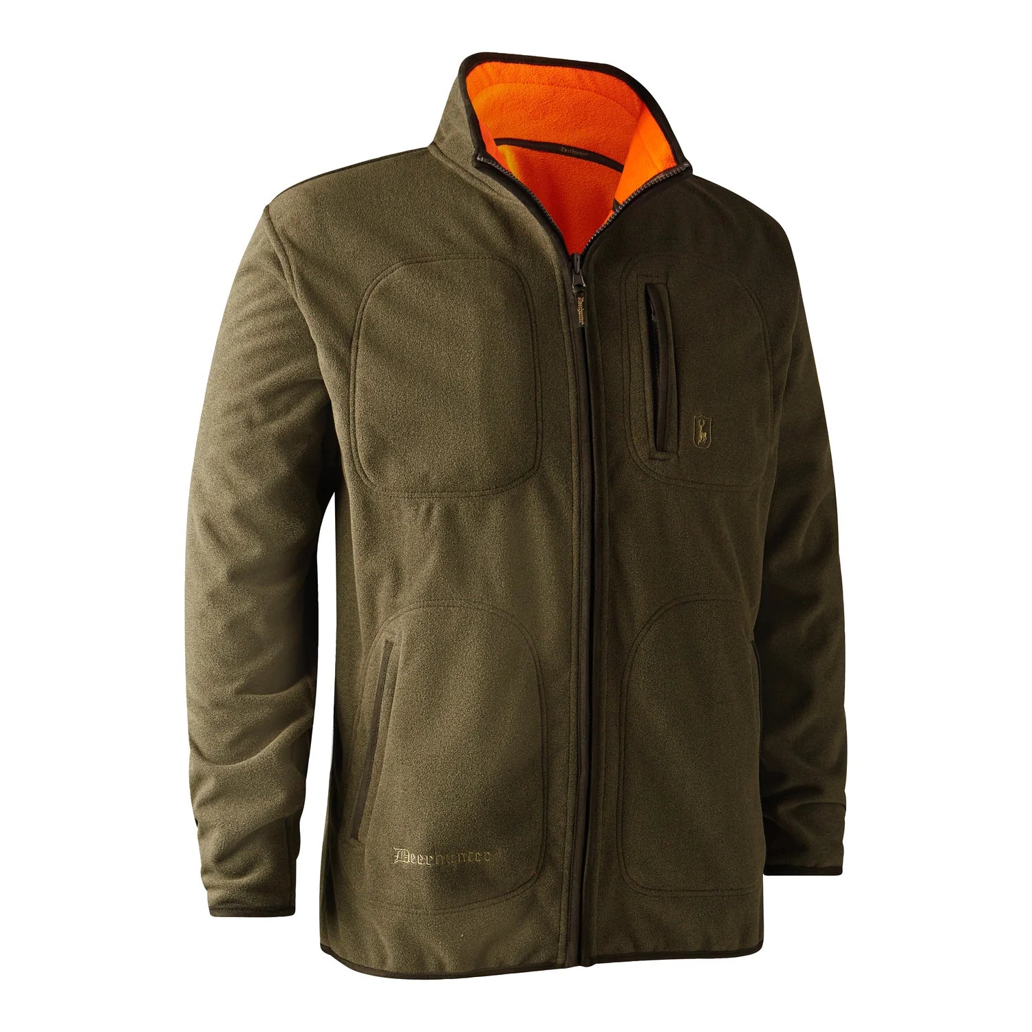 Gamekeeper Bonded Fleecejacka - vändbar - Orange - framifrån