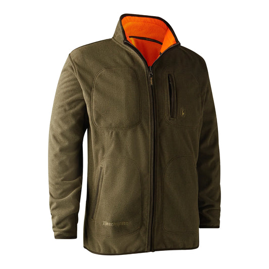 Gamekeeper Bonded Fleecejacka - vändbar - Orange - framifrån