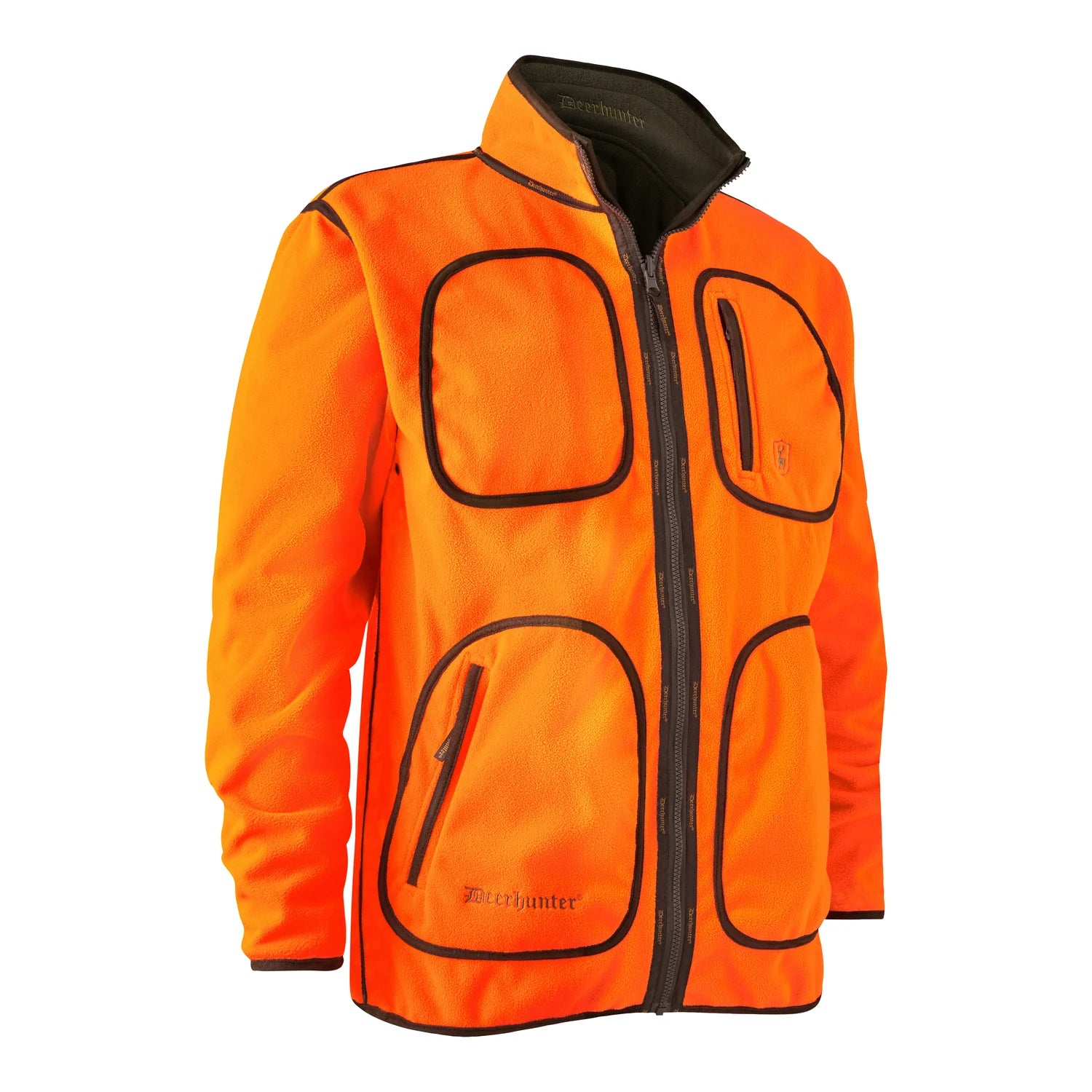 Gamekeeper Bonded Fleecejacka - vändbar - Orange - framifrån