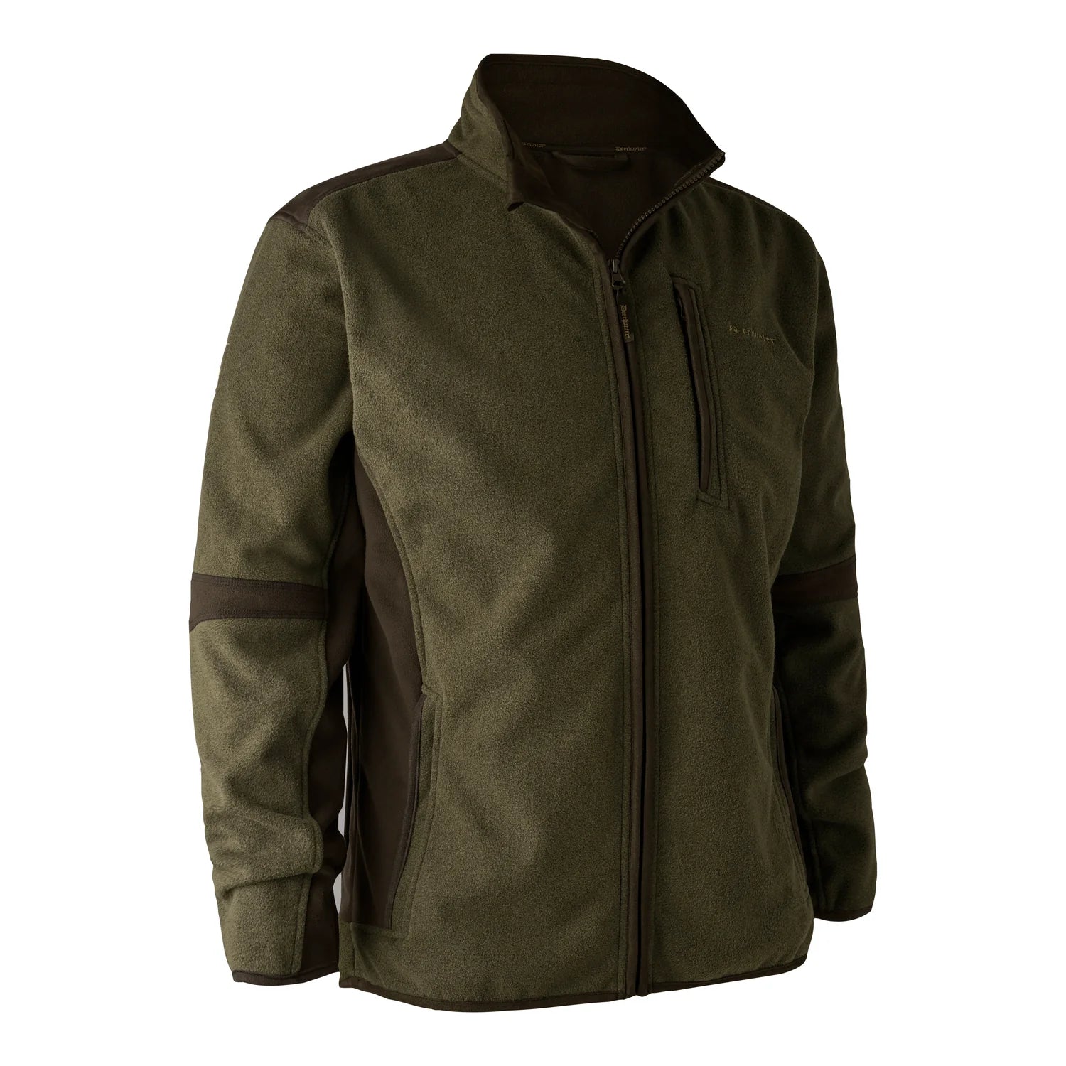 Gamekeeper Bonded Fleecejacka - Graphite Green Melange - framifrån
