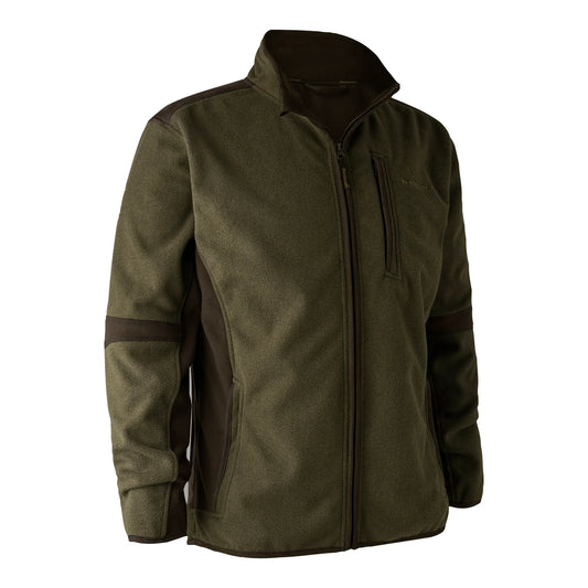 Gamekeeper Bonded Fleecejacka - Graphite Green Melange - framifrån