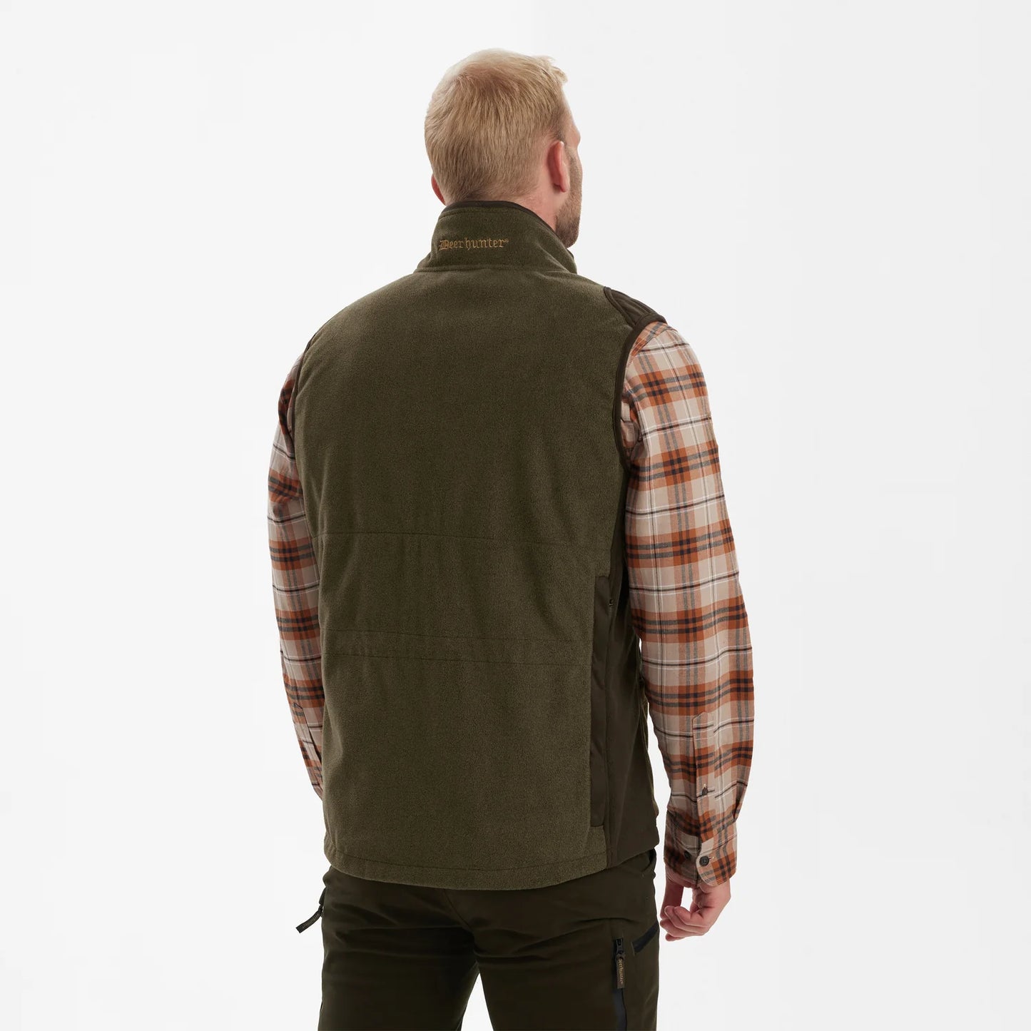 Gamekeeper Skjutväst - Graphite Green Melange - modell bakifrån