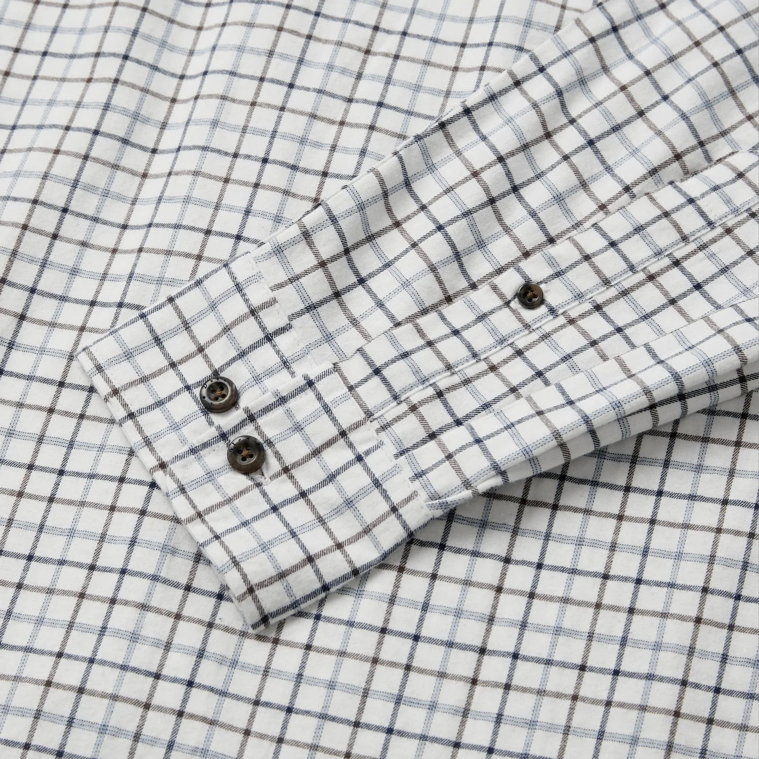 Gavin Skjorta - Blue Check - detalj