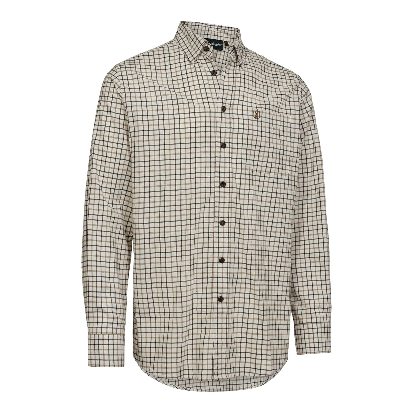 Gavin Skjorta - Beige Check - framifrån