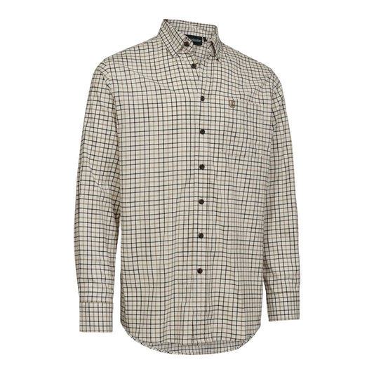 Gavin Skjorta - Beige Check - framifrån