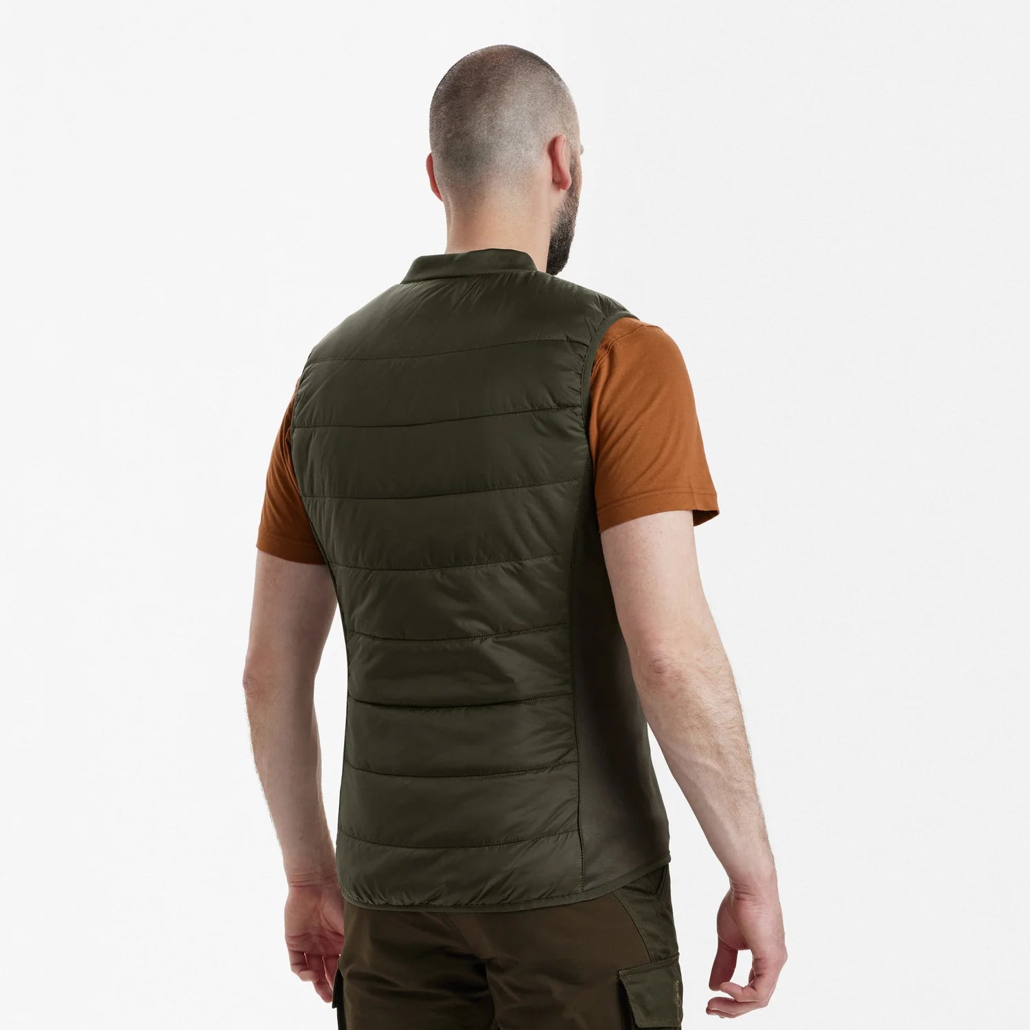 Heat Innerväst - Deep Green - modell bakifrån
