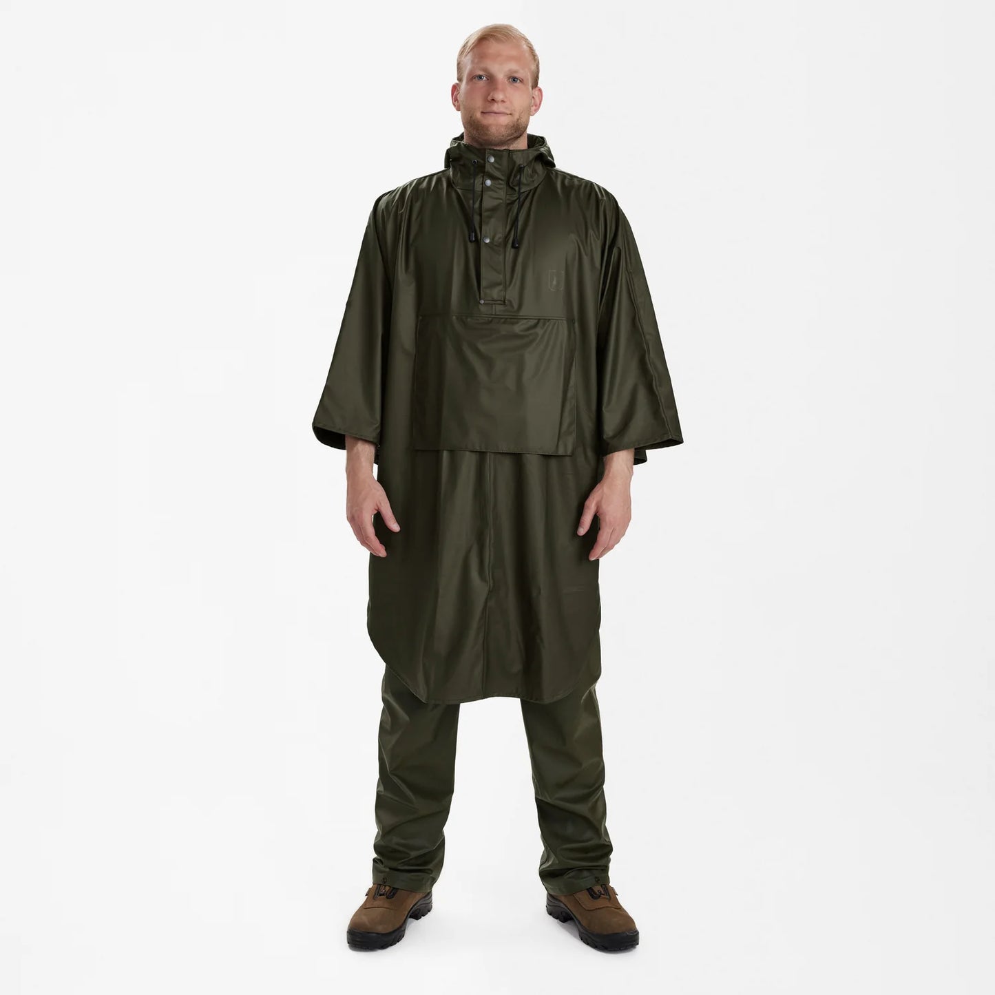 Hurricane Regnponcho - Art Green - modell framifrån