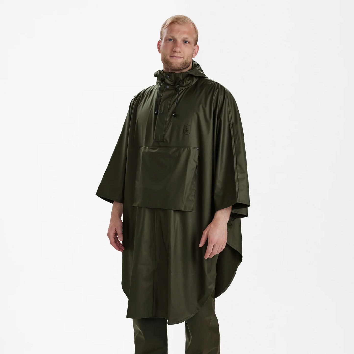 Hurricane Regnponcho - Art Green - modell framifrån
