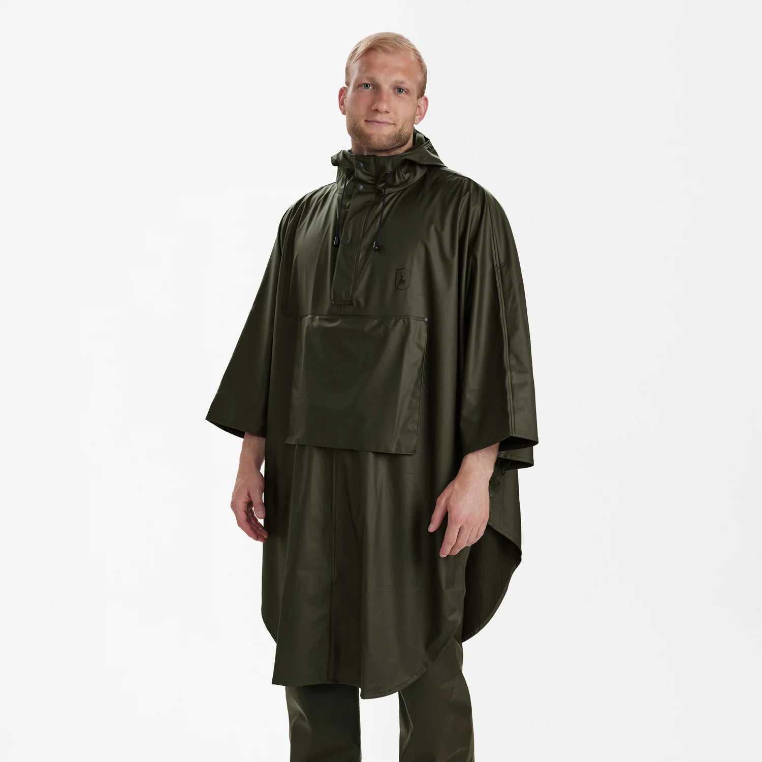Hurricane Regnponcho - Art Green - modell framifrån