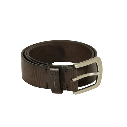 Läderbälte - Dark Brown - framifrån