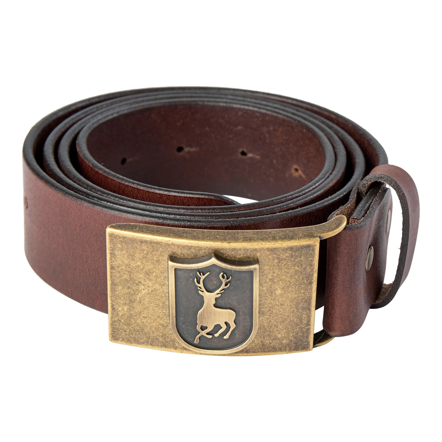 Läderbälte - Cognac Brown - framifrån