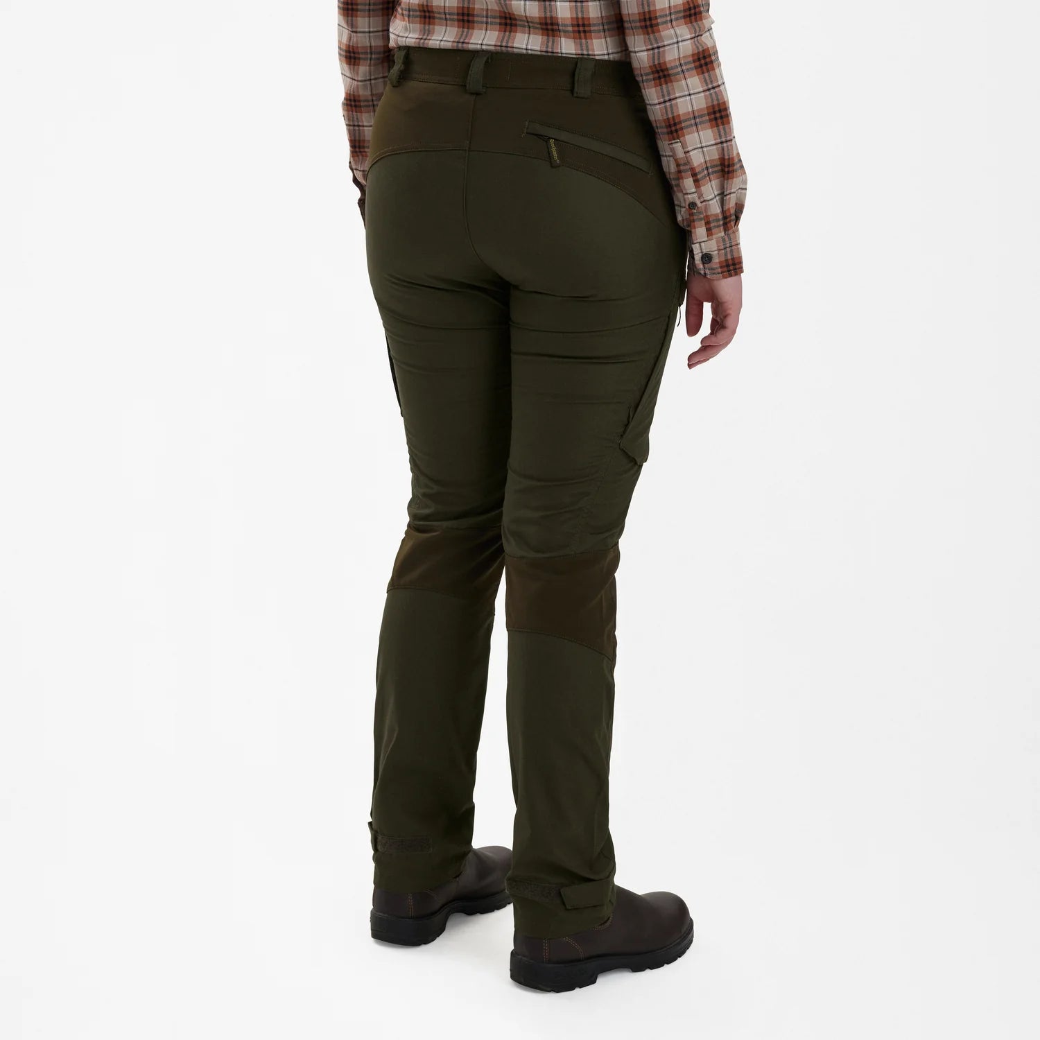 Lady Ann Byxor - Deep Green - modell bakifrån