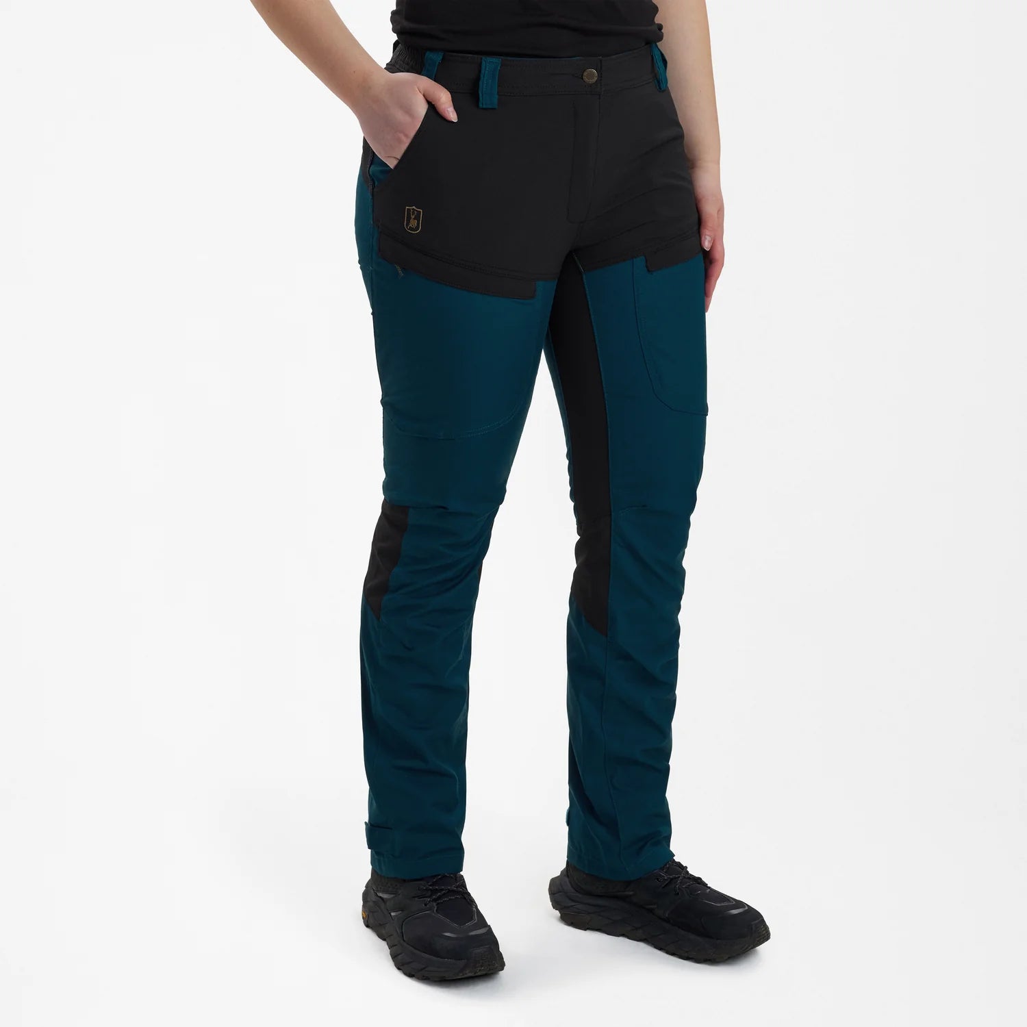 Lady Ann Byxor - Pacific Blue - modell framifrån