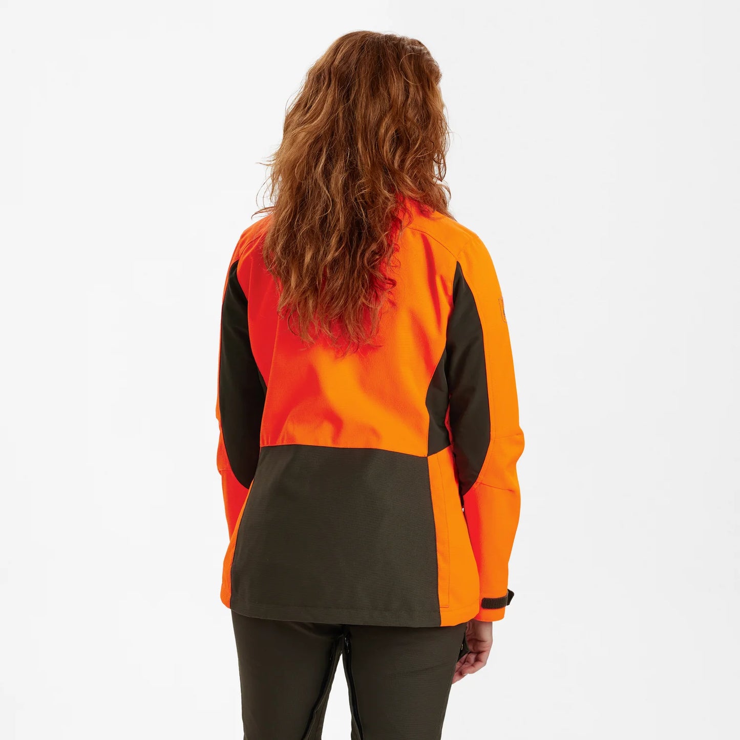 Lady Ann Extreme jacka med membran - Orange - modell bakifrån