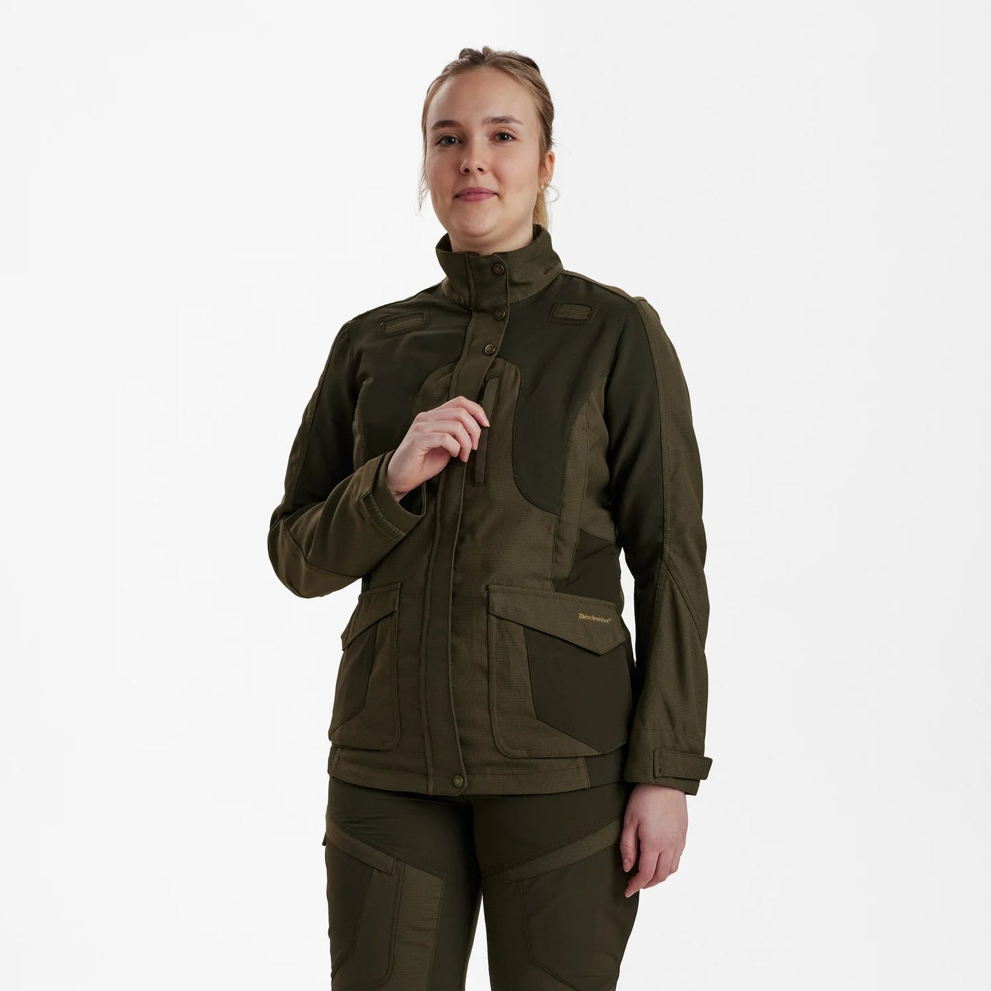 Lady Ann Extreme Jacka - Palm Green - modell framifrån
