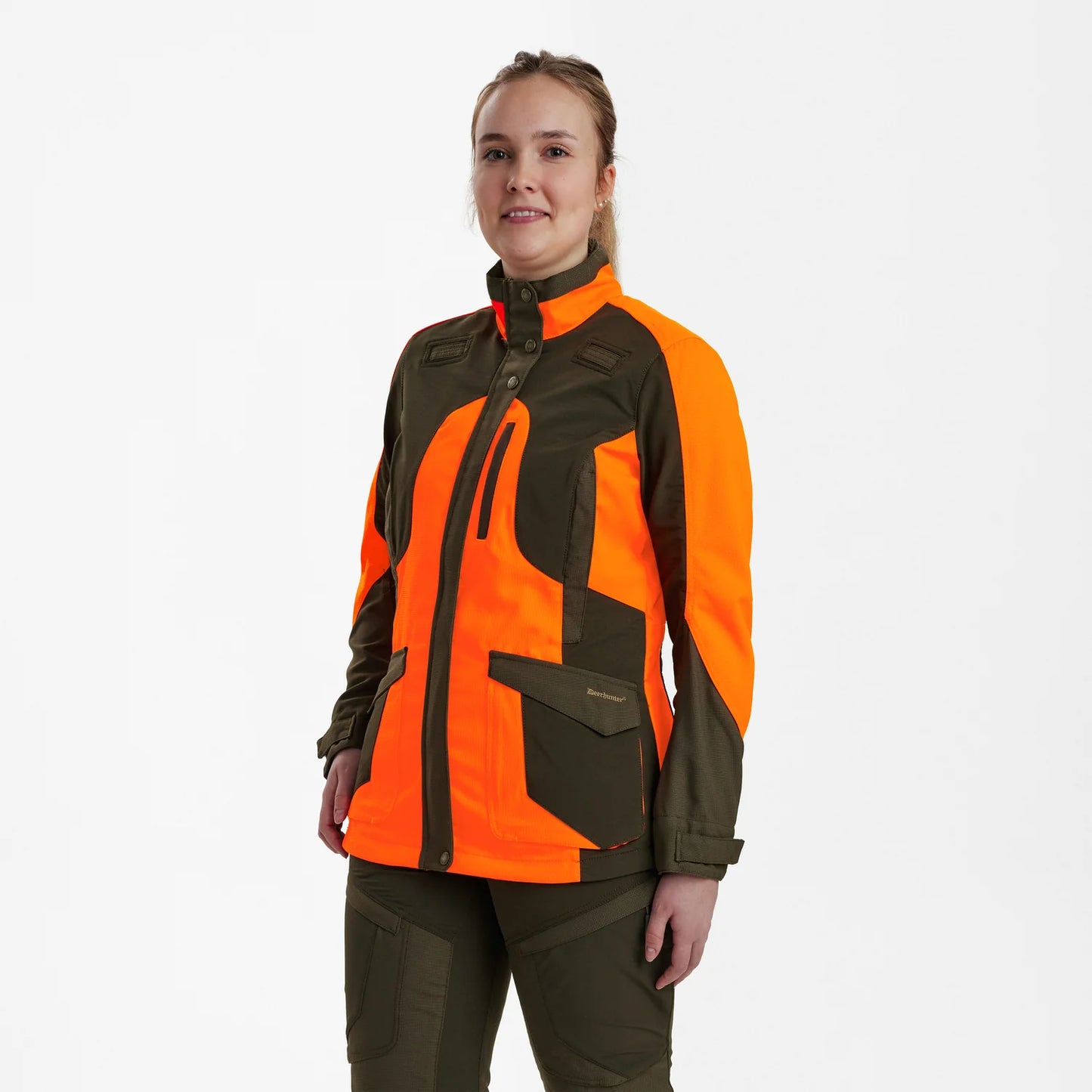 Lady Ann Extreme Jacka - Orange - modell framifrån