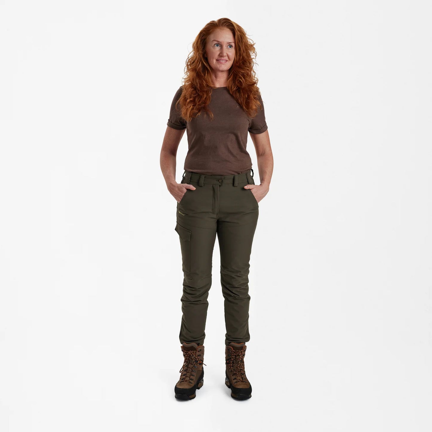 Lady Ann Extreme stövelbyxor med membran - Palm Green - modell framifrån