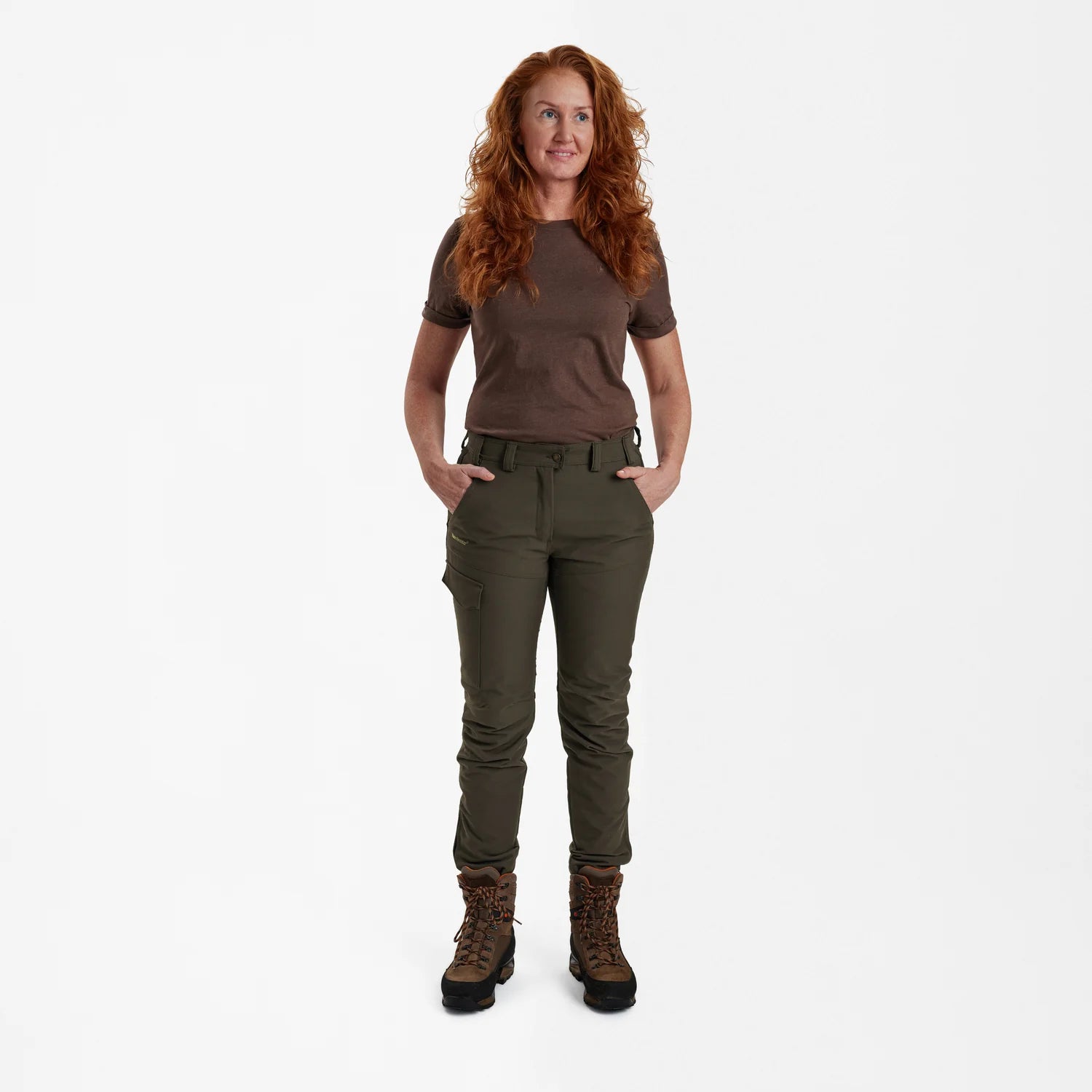 Lady Ann Extreme stövelbyxor med membran - Palm Green - modell framifrån